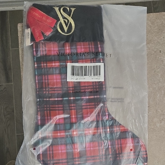 Victoria's Secret Other - Victoria's Secret Red and Black Plaid Stocking